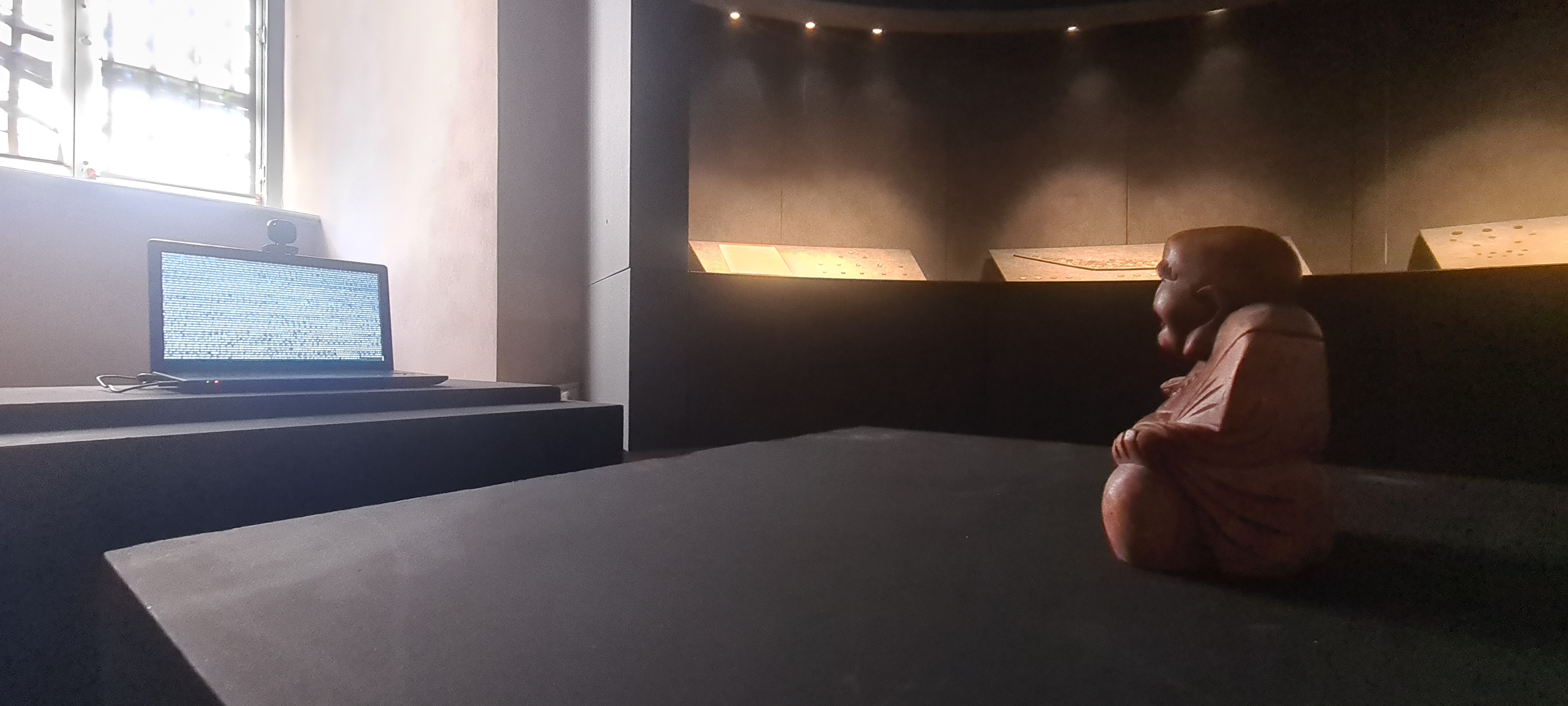 Me, or 6D 65 artwork - Wide view of the digital reinterpretation of TV Buddha