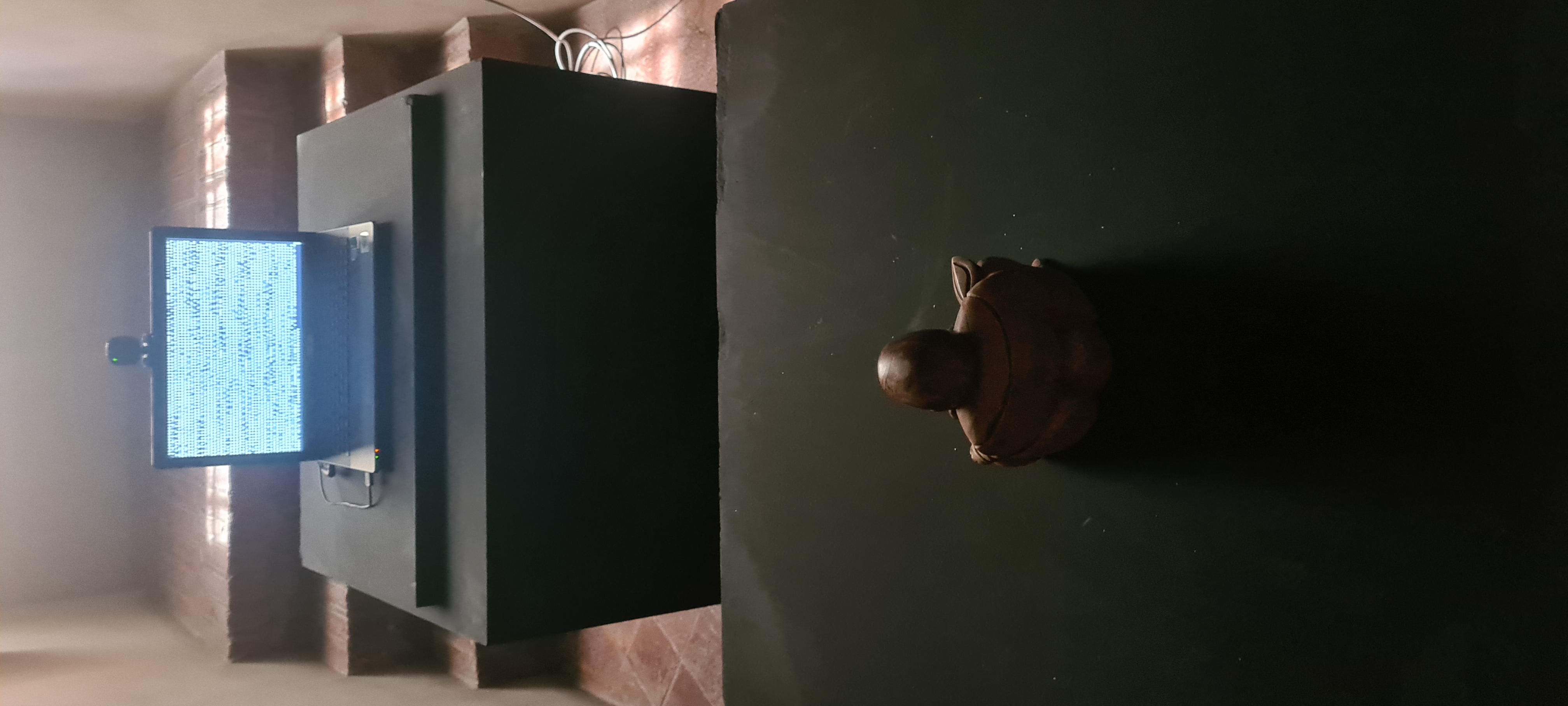 Me, or 6D 65 artwork - Wide view of the digital reinterpretation of TV Buddha